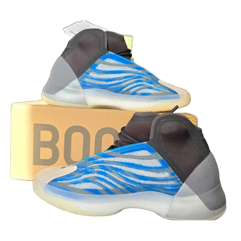 Adidas Yeezy QNTM Sz 6 Teal Blue Sneakers Athletic Lifestyle Shoes small flaw‎